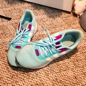 Adidas teal tennis shoes